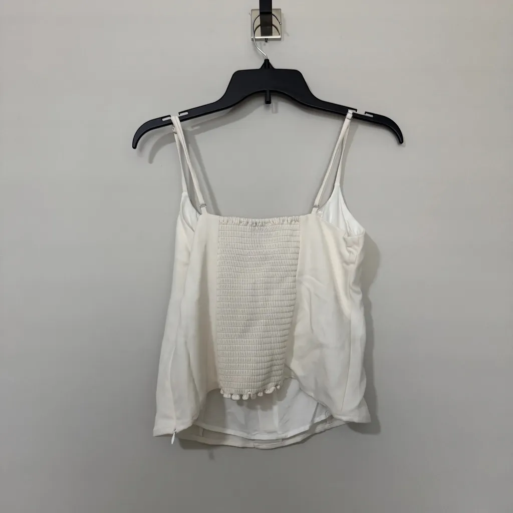 Reformation Danika Buttondown Tank Top Size 2 - Image 3