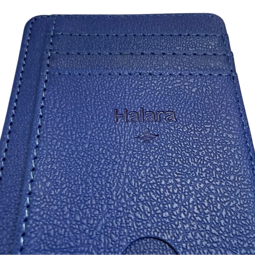Halara Blue Leather Wallet Card Holder - Image 2