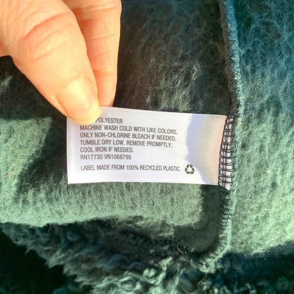 A New Day Turtleneck Sherpa Sweater Women's M Green Pullover Oversized NWT - Image 5