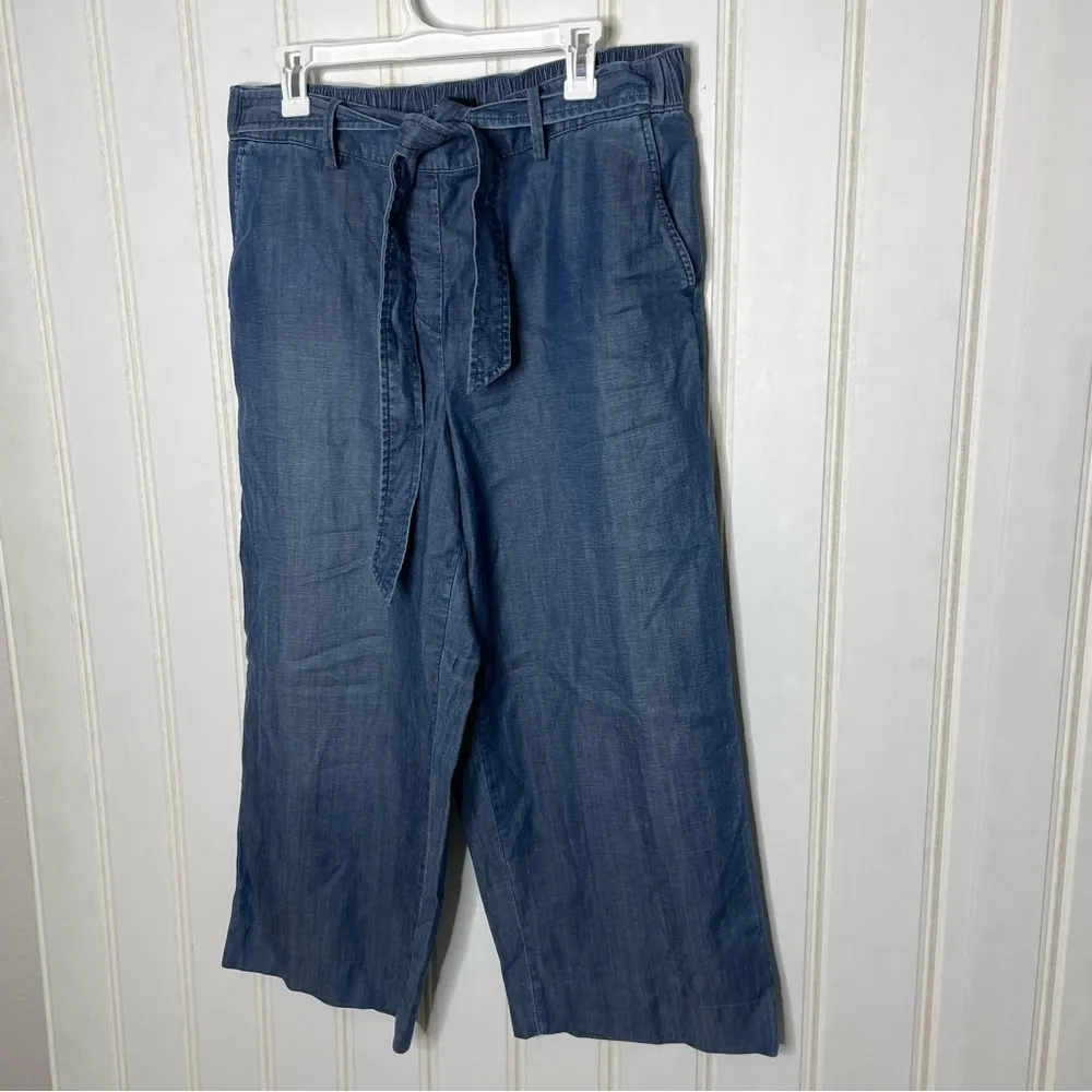 Talbots Women's Misses Belted Wide Ankle Pants - Image 4