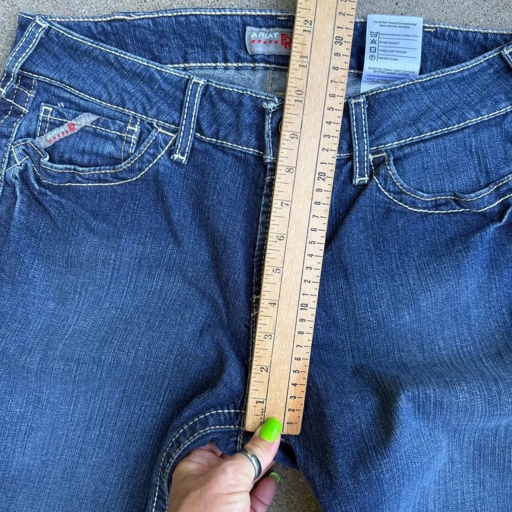 Ariat FR DuraStretch Basic Boot Cut Blue Jeans 31S Style 10016176 - Image 8