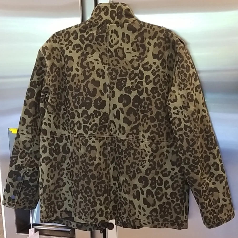 💕AVEC LES FILLES💕 Cotton Cargo Jacket ~ Leopard - Image 11