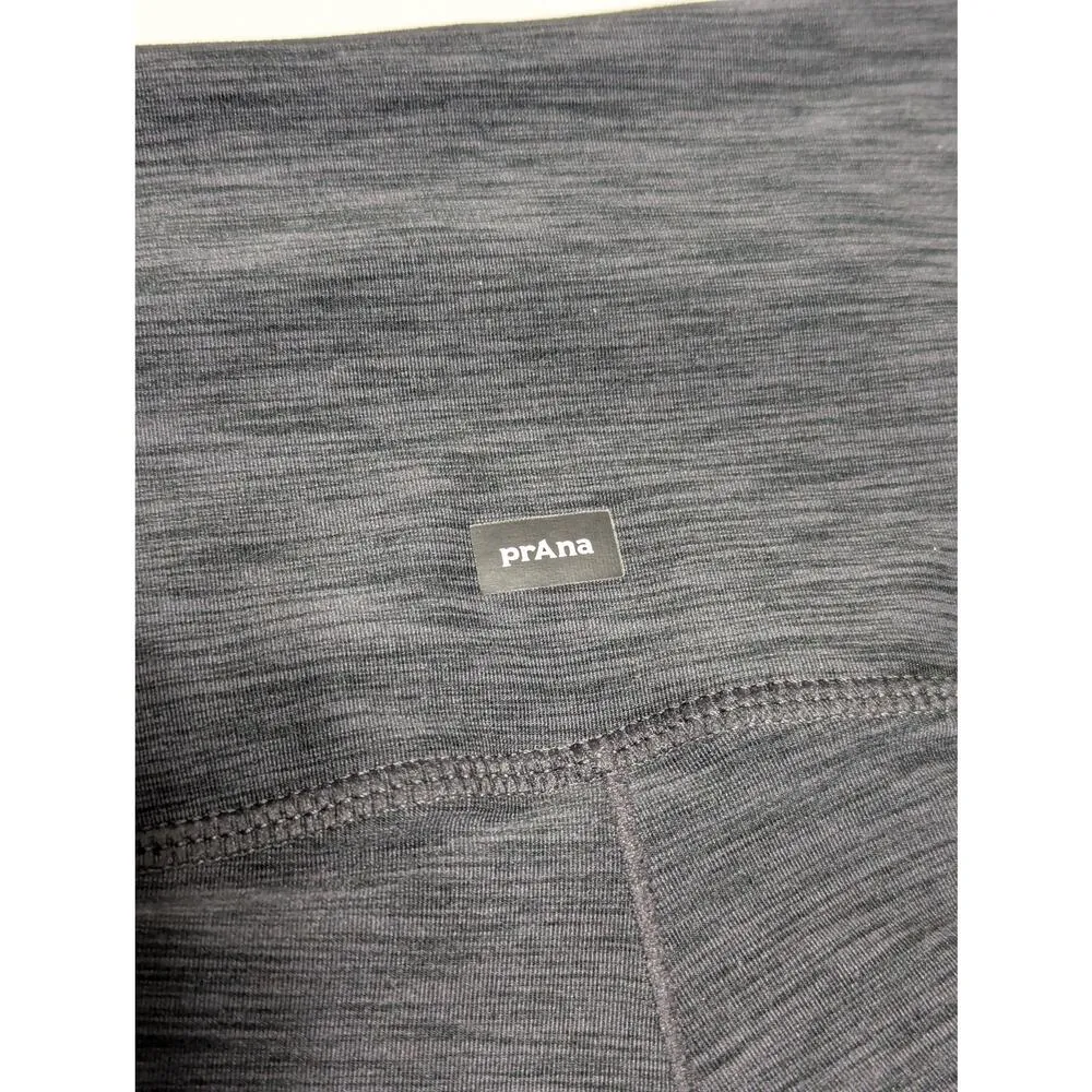 PrAna Kimble Capri Leggings Dark Gray Black Heather Womens Small Activewear Gym - Image 6