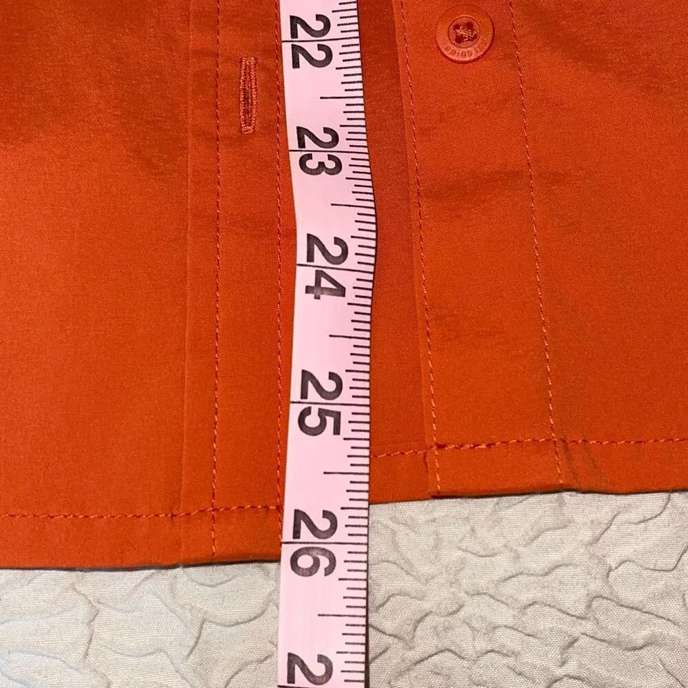 Rei Womens Sahara Long Sleeve‎ Button Down Shirt Orange Size XS - Image 12
