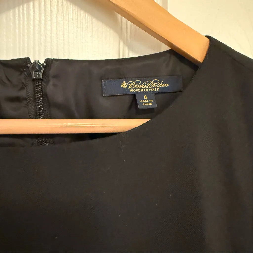 Like New Brooks Brothers Wool Short Sleeve Career Dress - Image 2