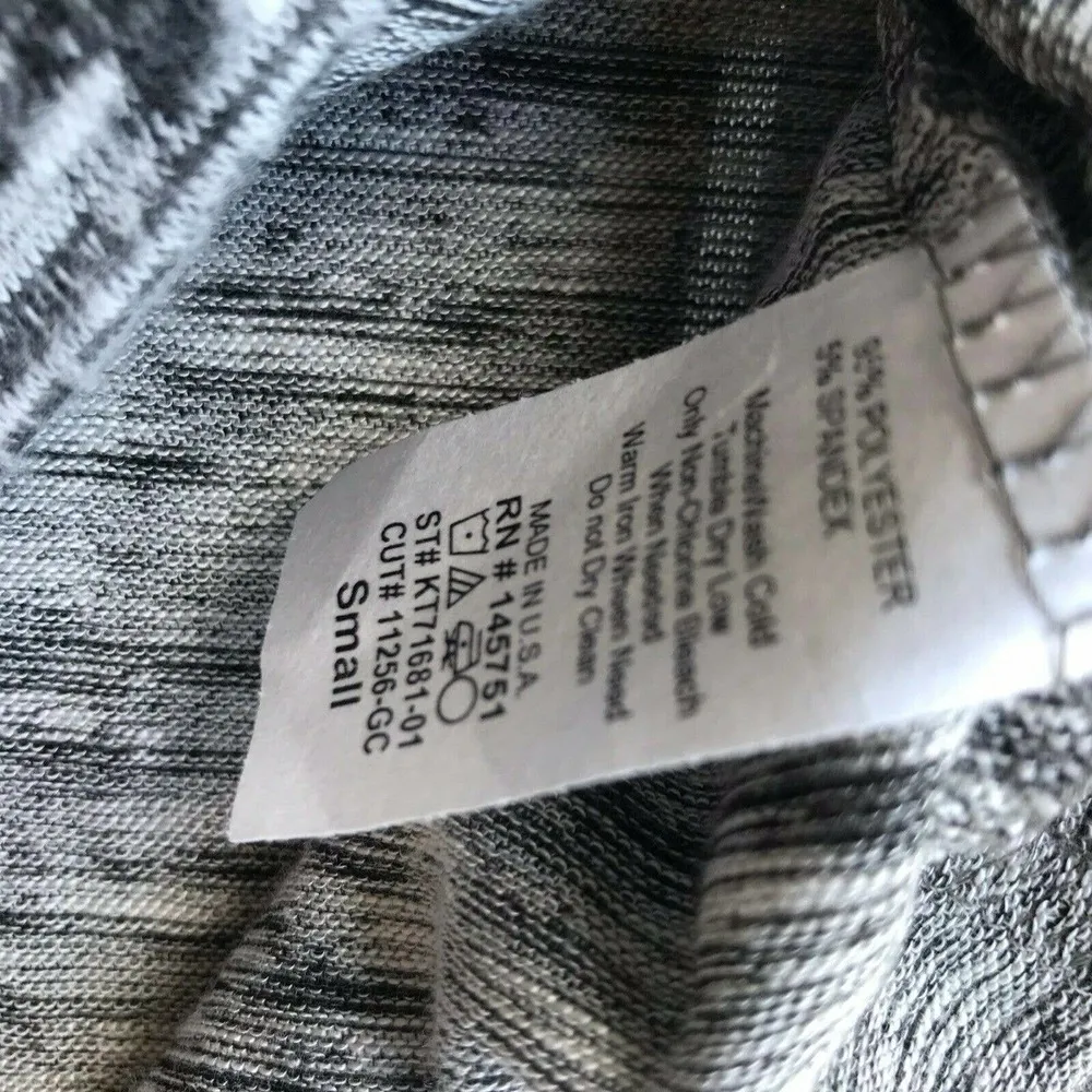 Altar'd State Womens Top Sz S Intimates Heather Gray Black Slouchy Cowl Neck NEW - Image 67