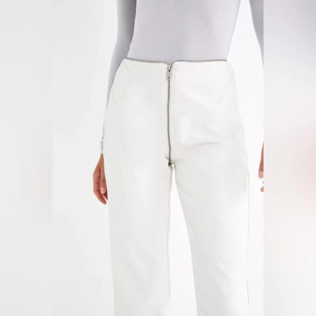 NWT I.AM.GIA Snakeskin Salt Pant in White - Image 2