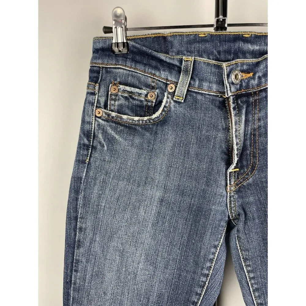 Lucky Brand Women's Sundown Flare Denim Jeans Medium Blue Wash Size 2/26‎ - Image 2
