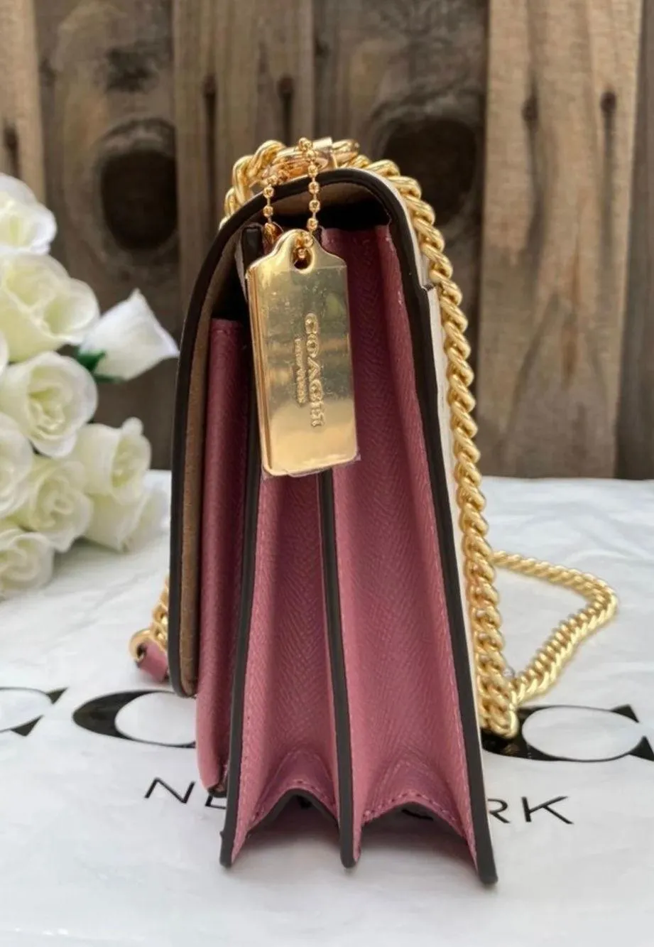 Coach Klare Crossbody With Heart Petal Print c7596 - Image 7