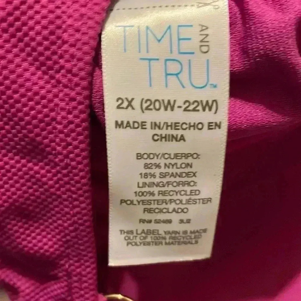 Time And Tru Bikini Top Purple Size XXL - Image 3