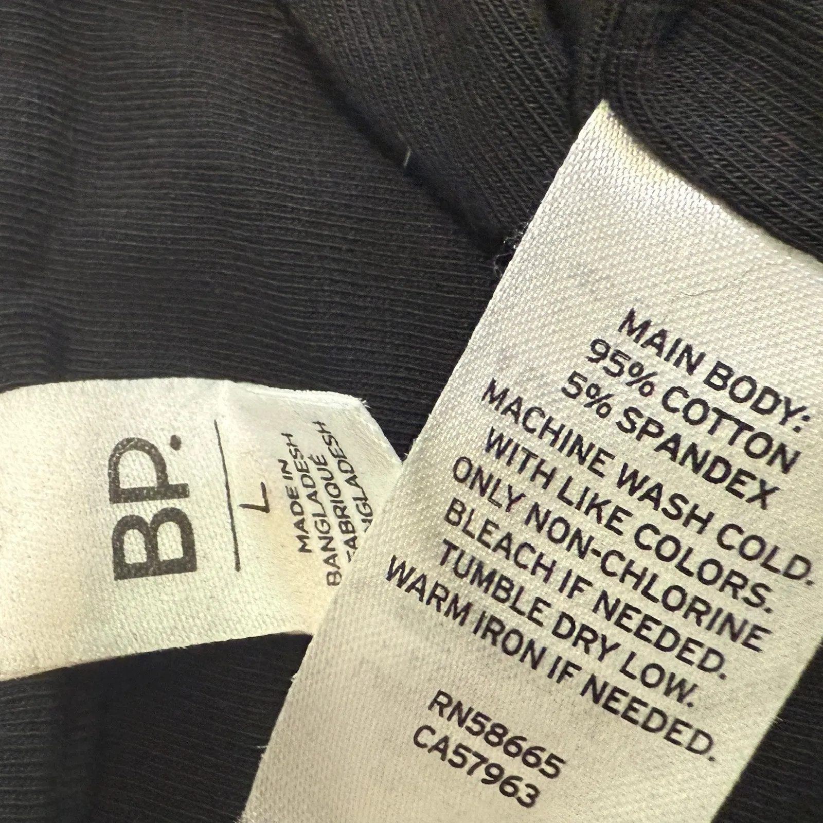 new Nordstrom BP. large strapless bandeau tube top BC 3128 Black - Image 4