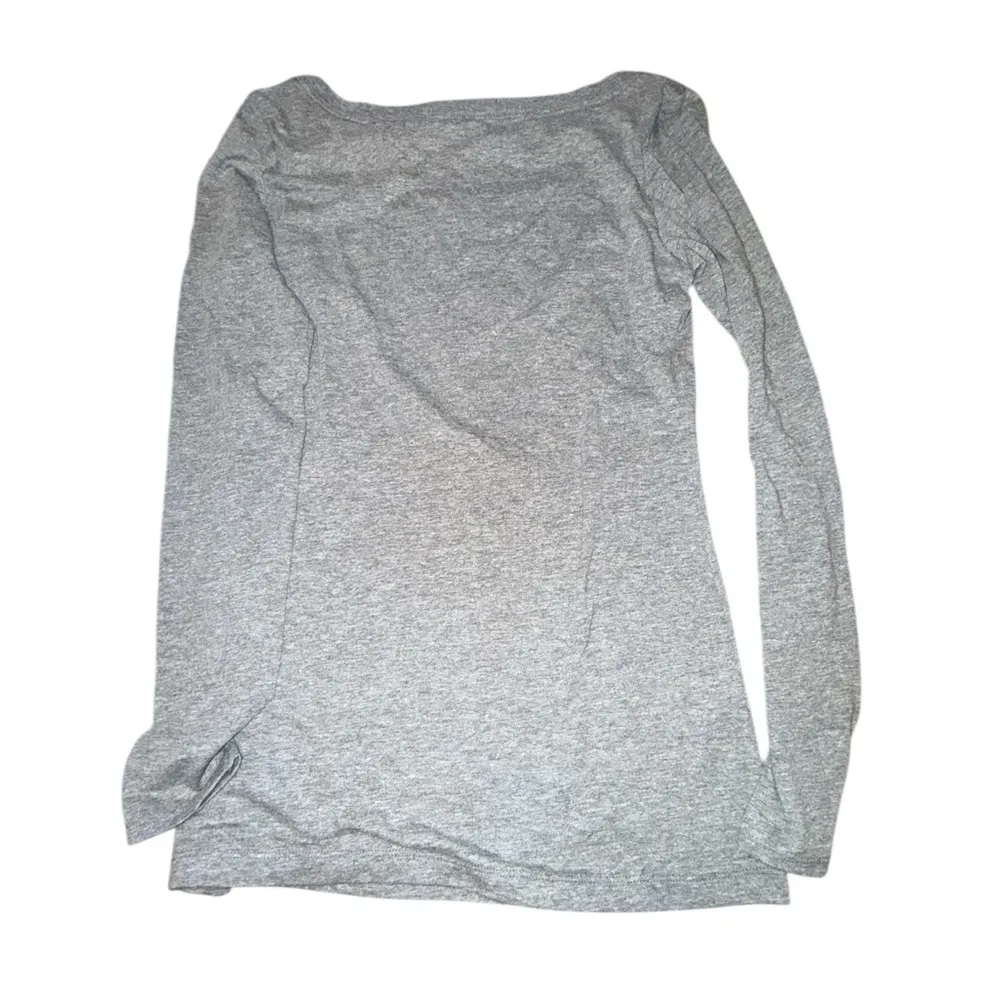 Next Level Apparel Women's Gray Long Sleeve Tee - Image 4