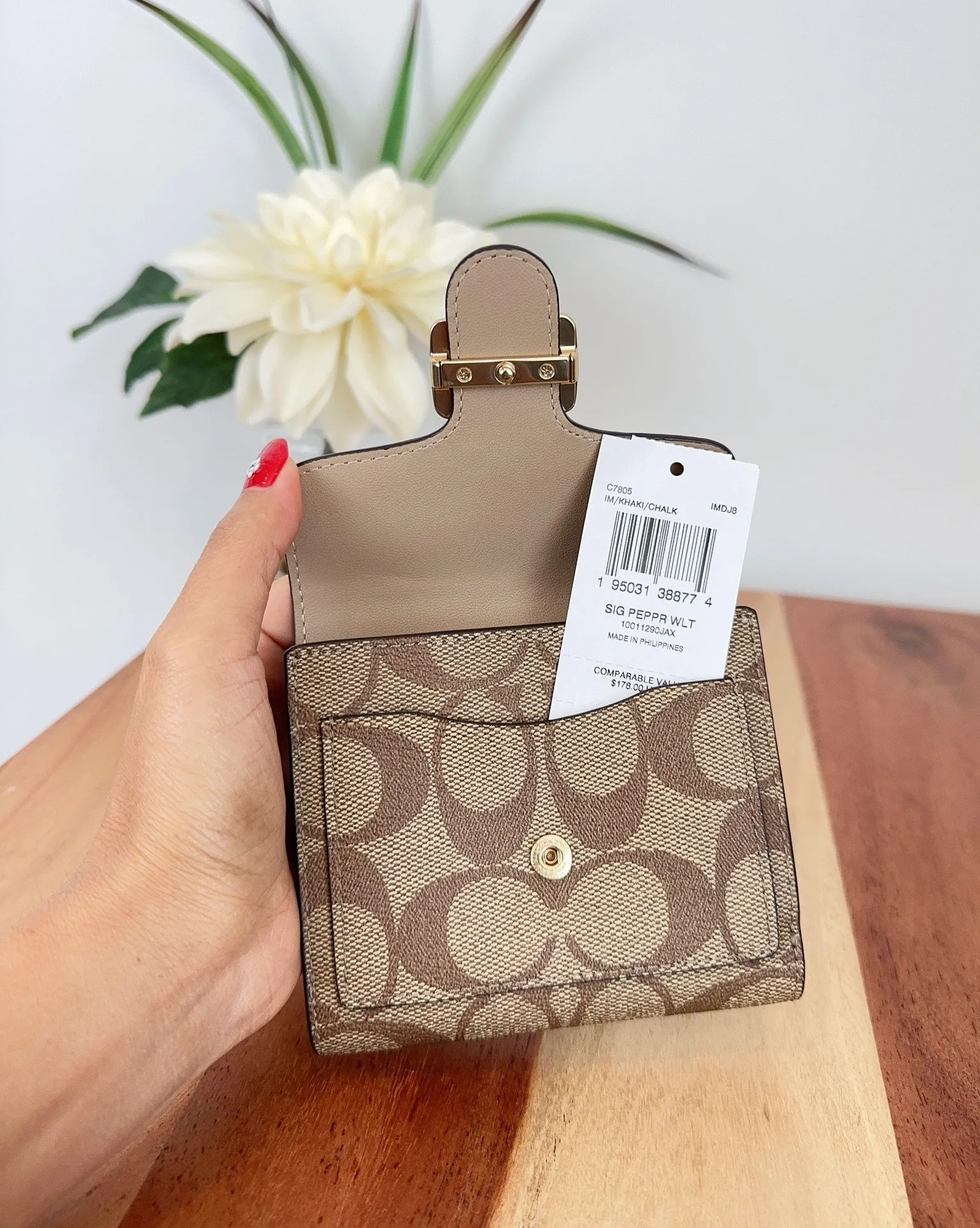 Pepper Wallet In Signature Canvas - Image 7