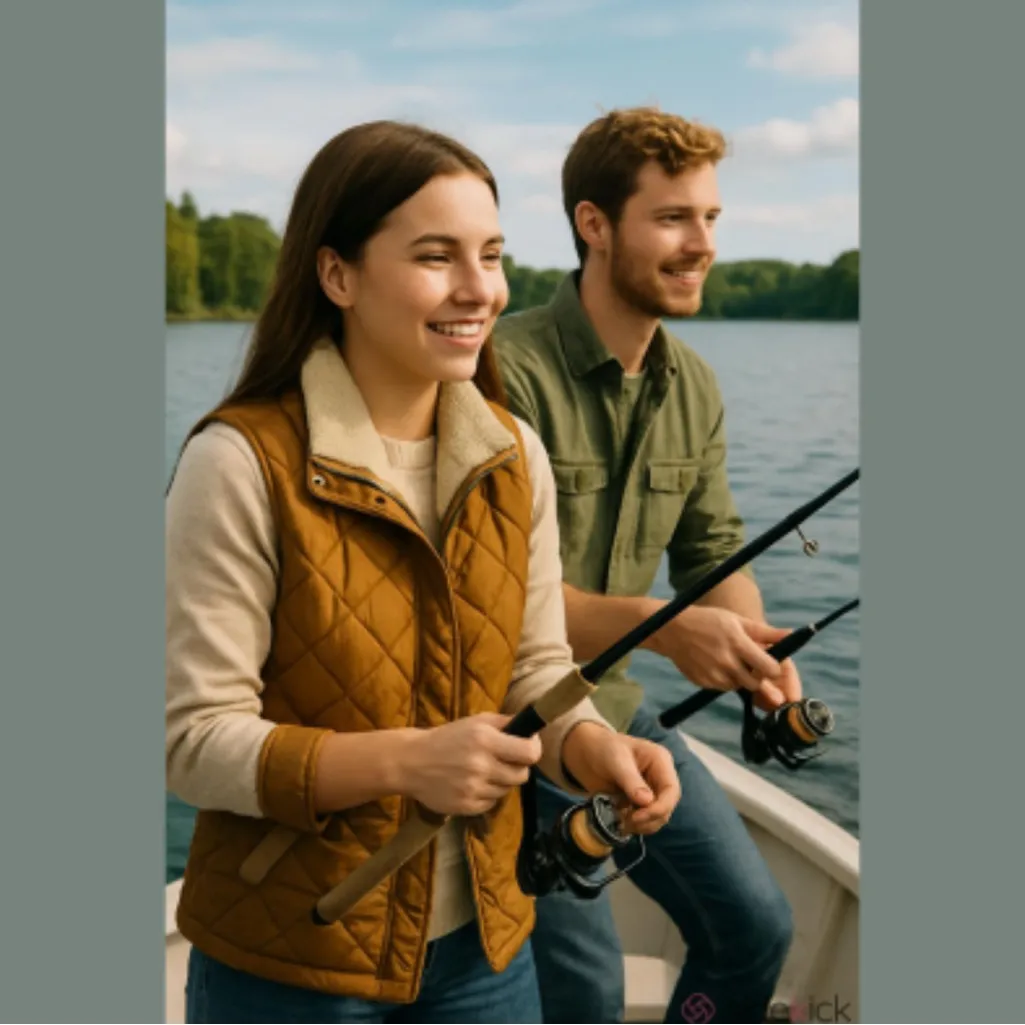 Vintage Unisex Eddie Bauer South REVERSIBLE Brown Quilted Vest Sherpa Lining - Image 2