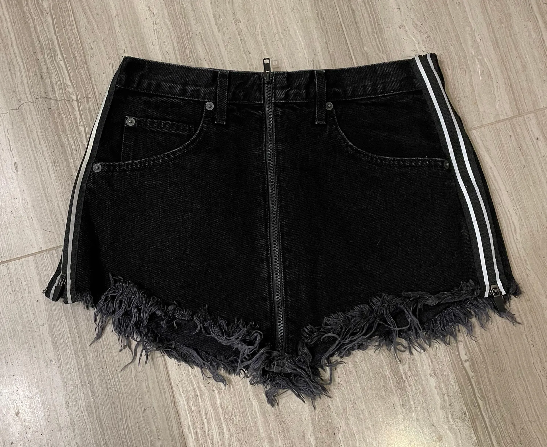 Carmar Black Beatrice Zip Front Skirt - Image 3