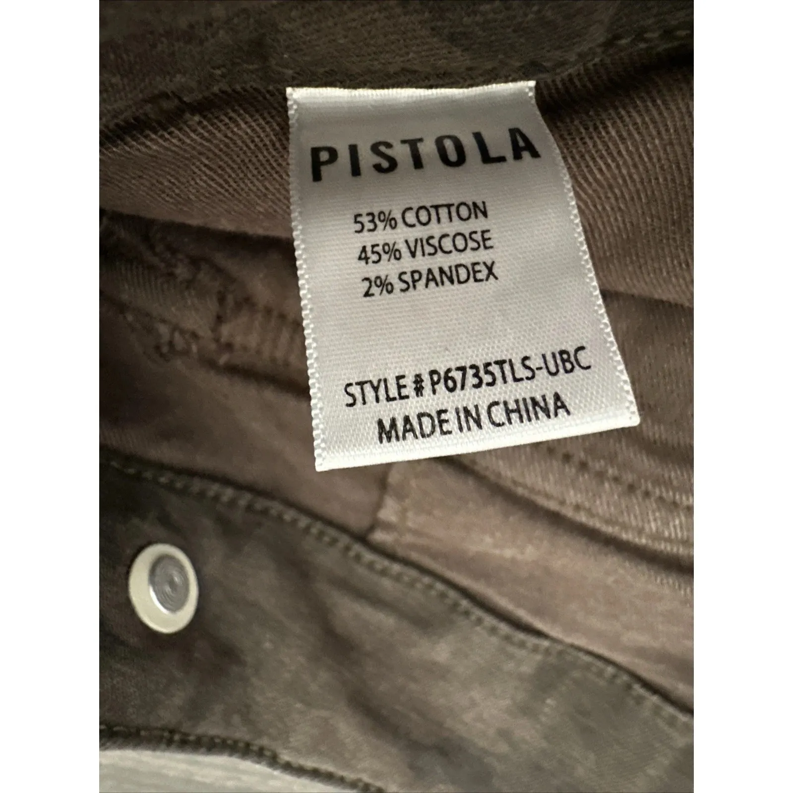 Pistola Mara Camo Ankle Pants Stretch Straight Leg Coquette Y2K Size 29 - Image 4