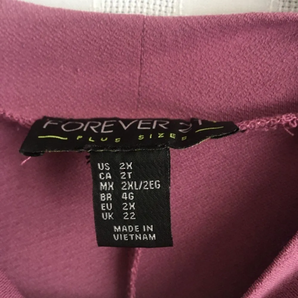 Forever 21+ Lace-up Corset T-Shirt Dress Purple - Image 8