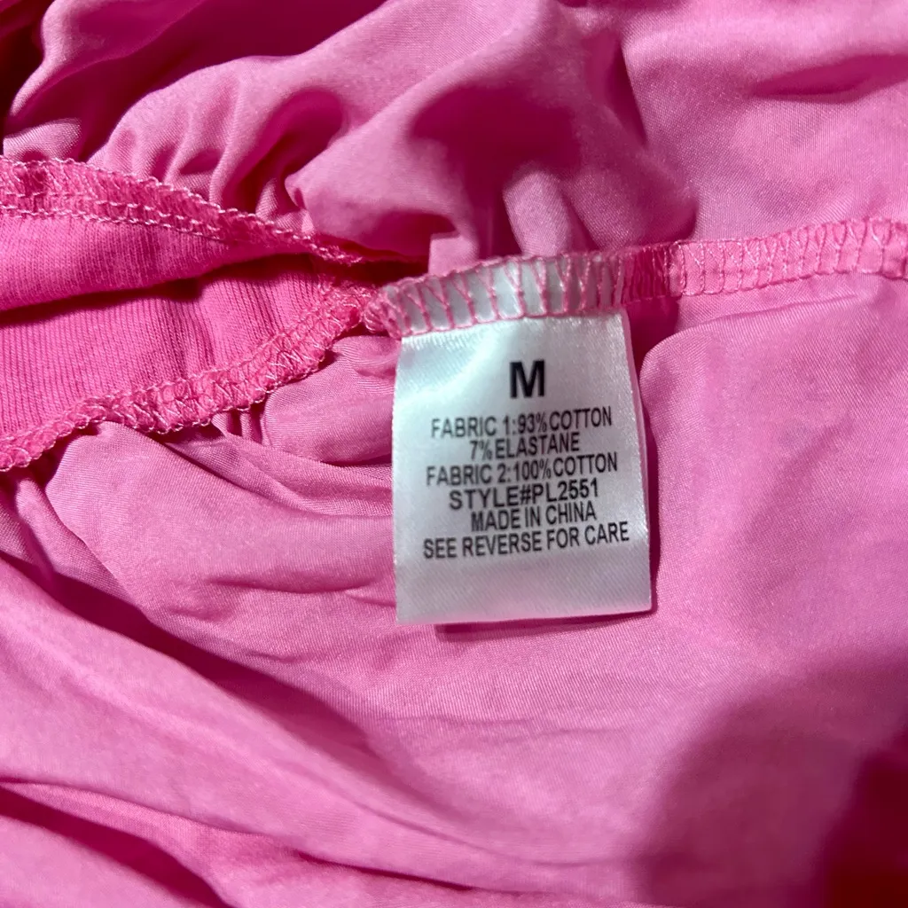 ‘Pink’ Pink Lily Flutter Sleeve  Dress ladies Medium - Image 4