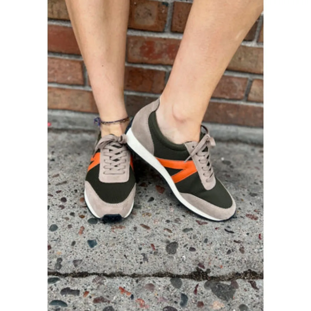 MIA Women's Kable Lace-Up Walking Sneakers Shoes Khaki Size 7.5M‎ Casual - Image 2