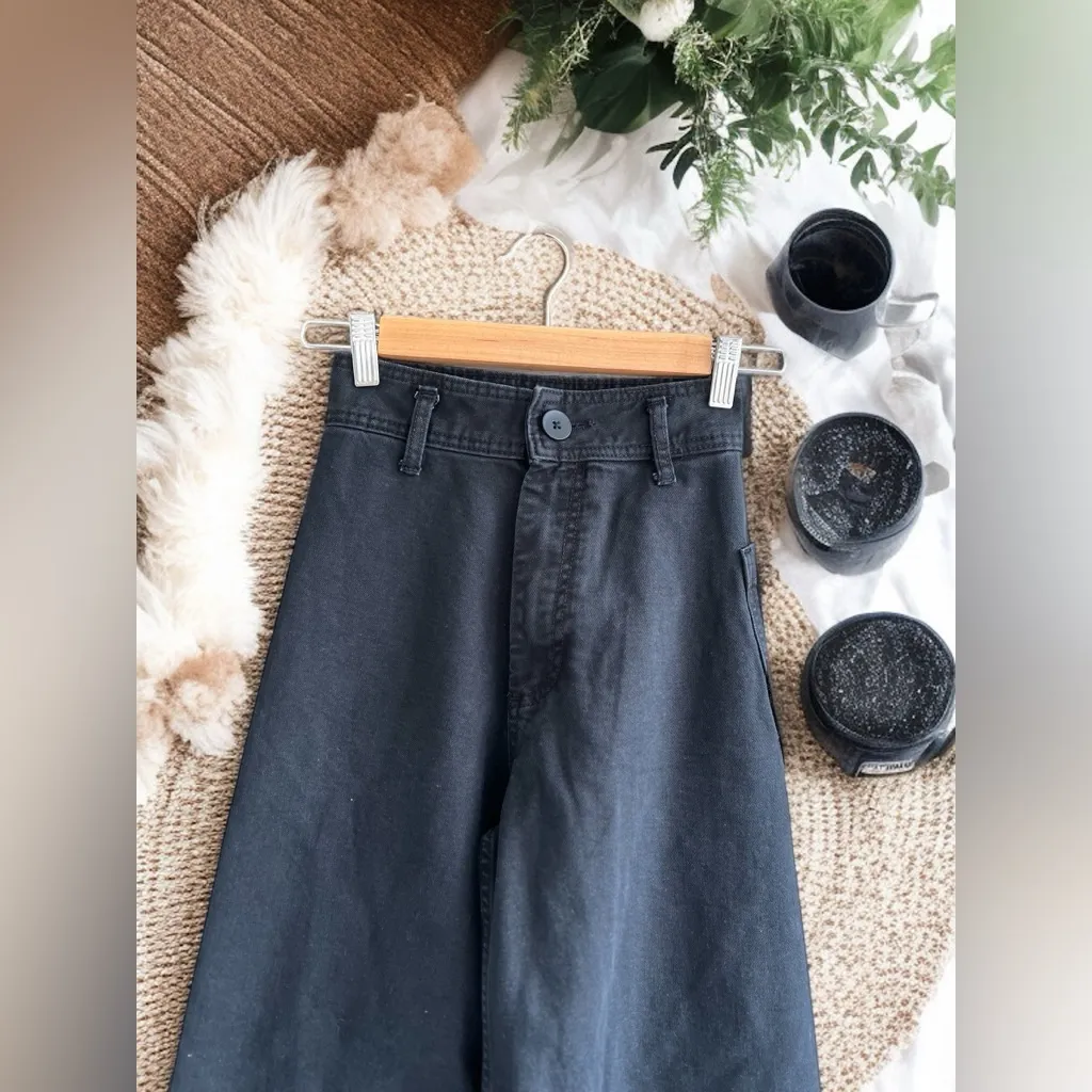 Zara Collection High - Waist Marine Straight Black Jeans - Image 4