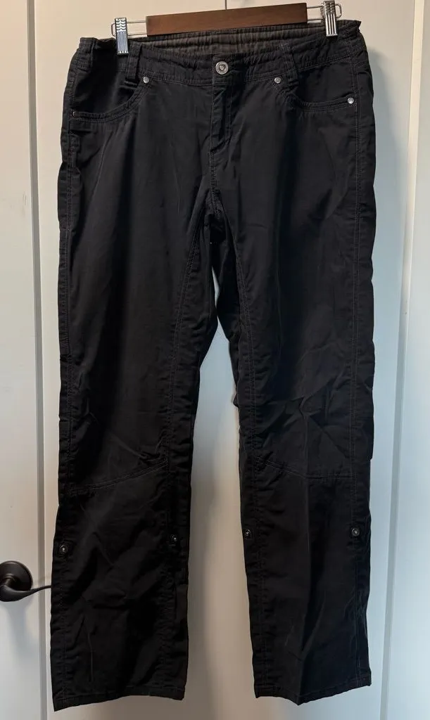 Kuhl Legendary Women's Tech Pant Rollup Hiking Black Mid-Rise Gorpcore Outdoor - Image 1