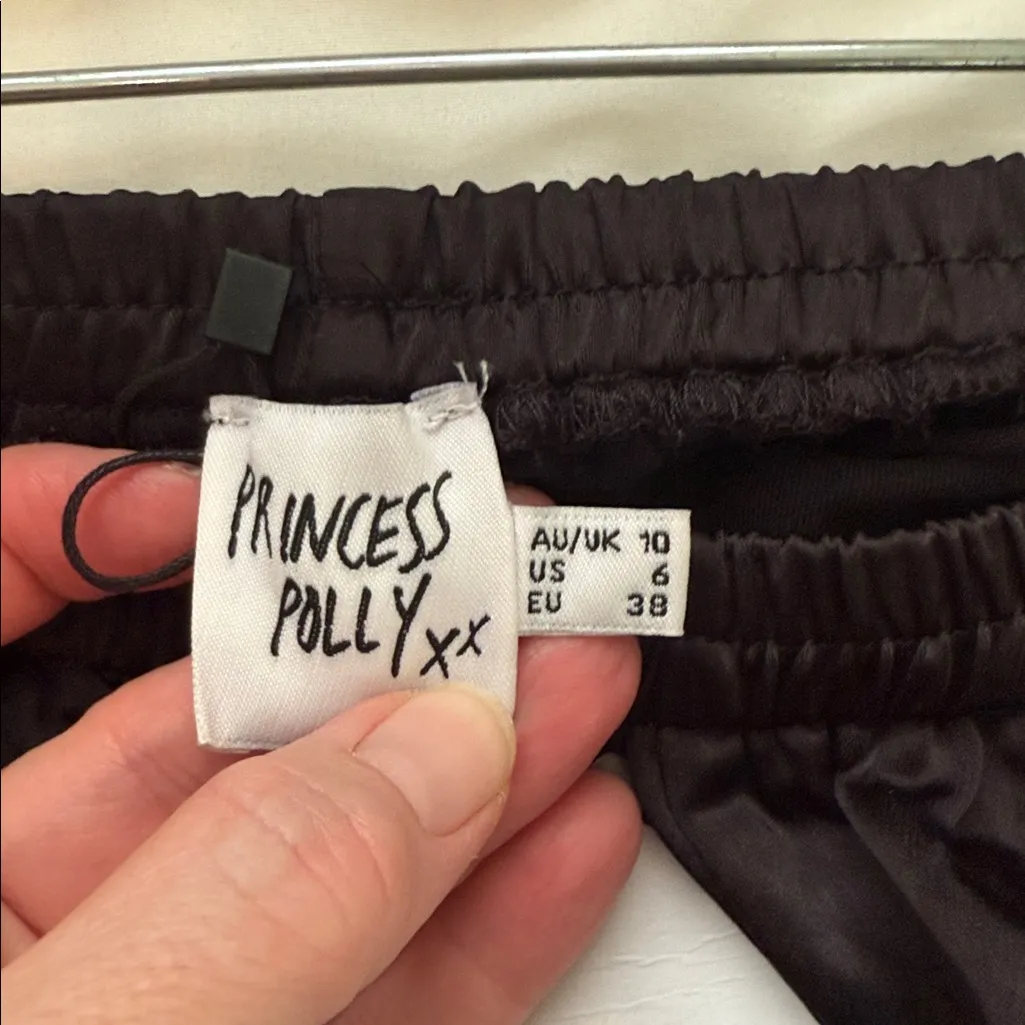 Princess Polly Nixie Pants, Black, Size 6 - Image 6