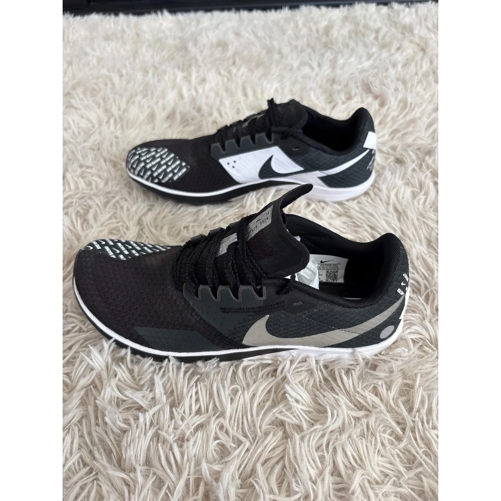 Nike Zoom Rival XC Track Spikes Cross Country Running Shoes Black Silver NWOB - Image 4