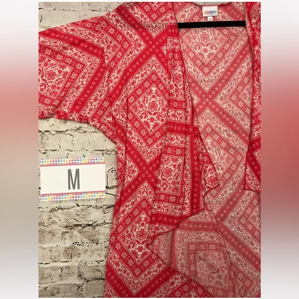 LuLaRoe Shirley Multicolor Kimono Cover Up Size M NWT - Image 4