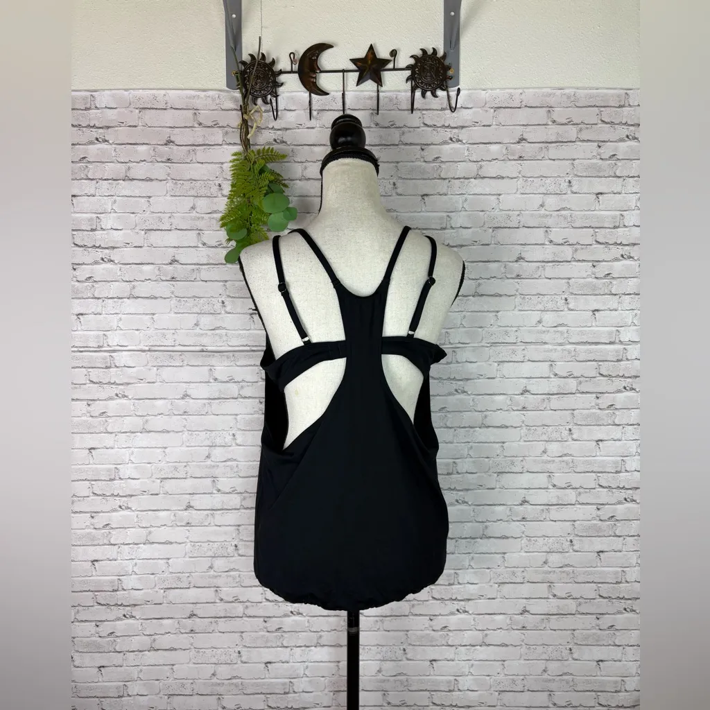 Athleta Black Blousy Seascape Swim Tank Tankini - Image 5