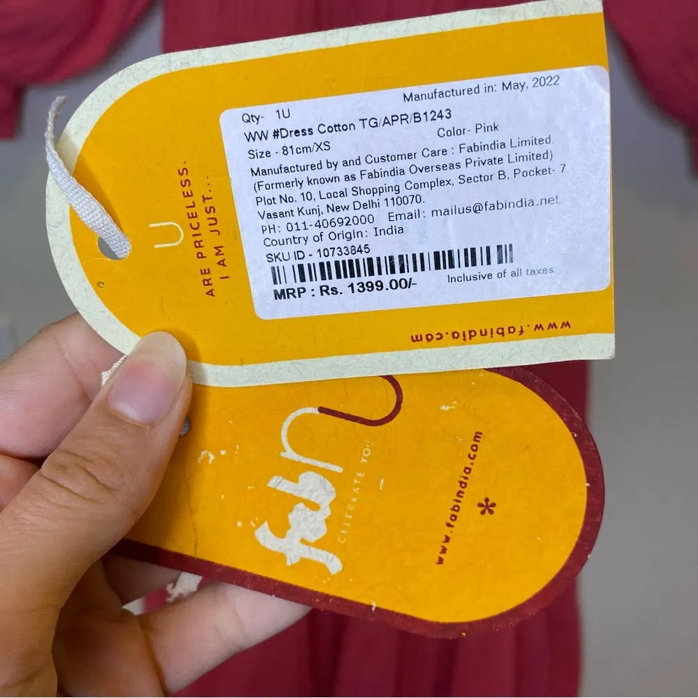 FABINDIA FabNu Square Neck Half Sleeve A - Image 6