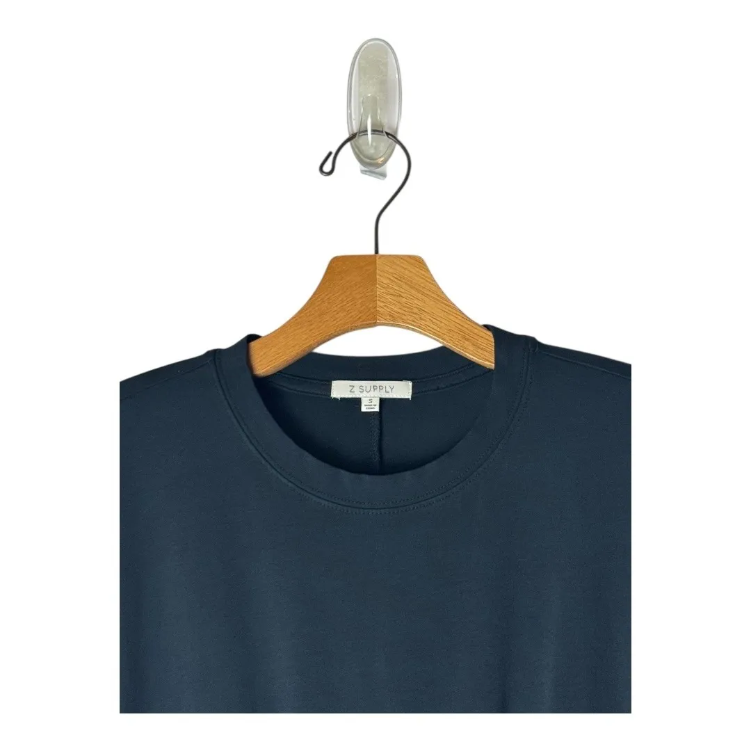 Z Supply Dress Women Small Black Cotton Knit‎ Carmela Mini Athleisure Gorpcore - Image 5