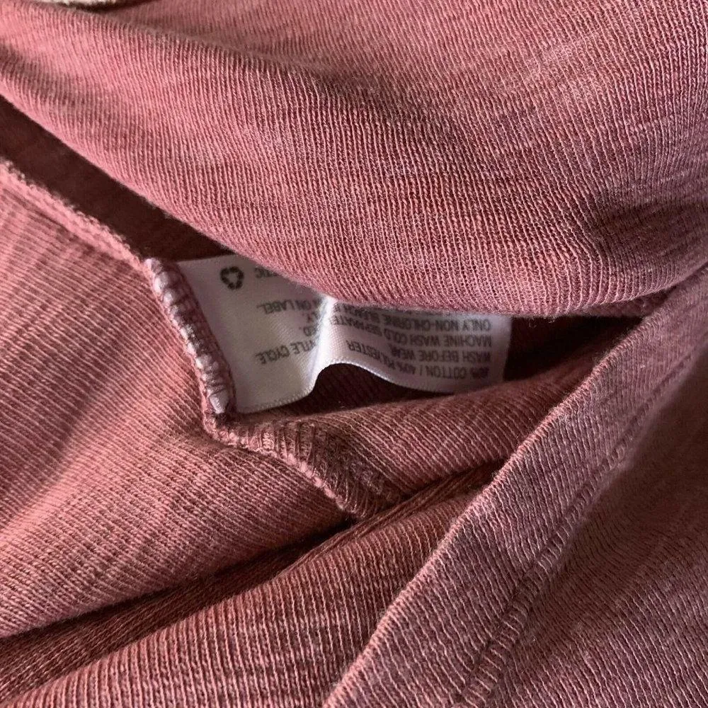 Mossimo Supply Co Womens Red Burnout Tunic Top Cotton Blend Blouse - Image 4