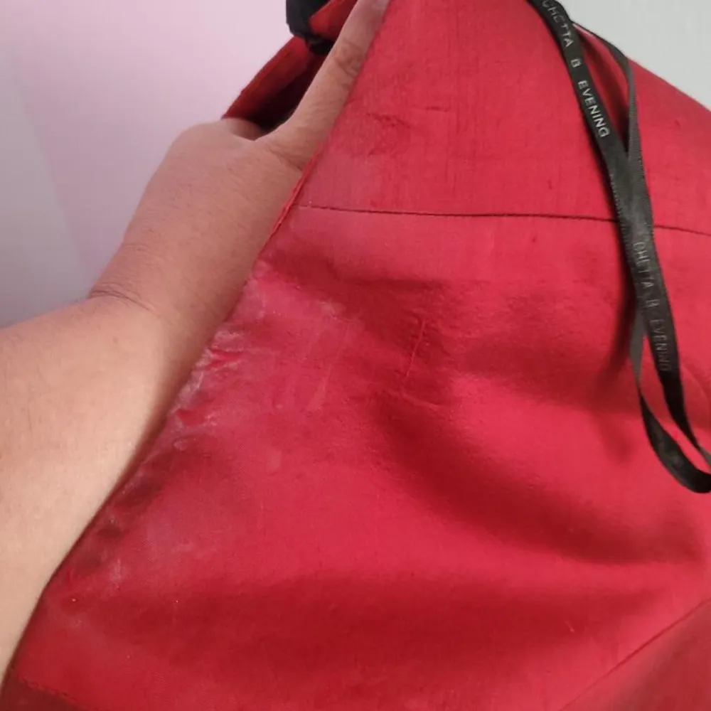 Red Formal Two Piece and Shawl - Image 8