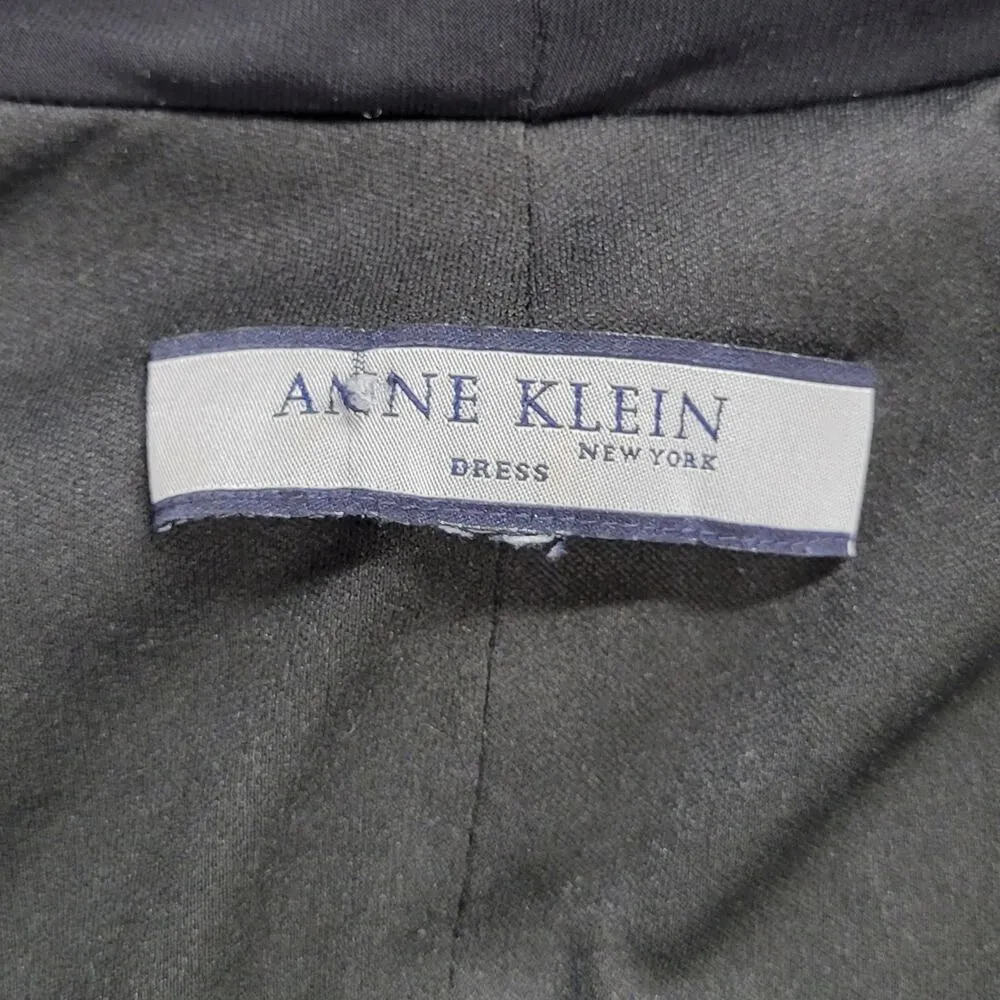 Anne Klein Womens Dress Size S Black Clingy Knee-Length Fitted Ruched Cocktail - Image 2