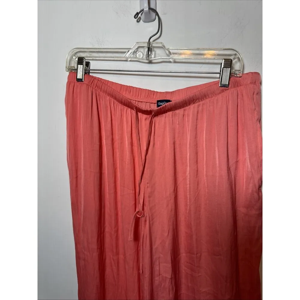 NWT Gap Gapbody L 2pc Satin Scoop Neck Cami Camisole Top & Pants Set Cupidpink Pink Size L - Image 12