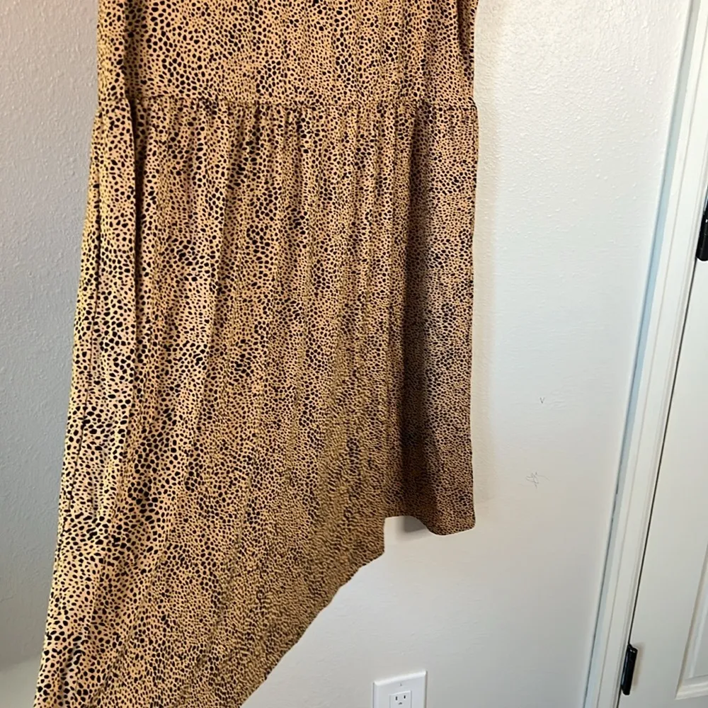 Old Navy Cheetah Print Jersey Sleeveless Drop-Waist Swing Dress Large - Image 5
