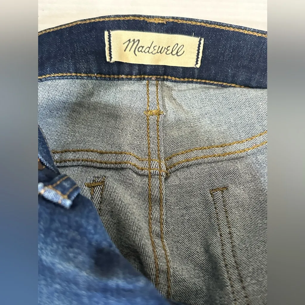 Madewell 9" High Riser Skinny Dark Denim Blue Jeans‎ Women’s size 27 Pre-owned - Image 8