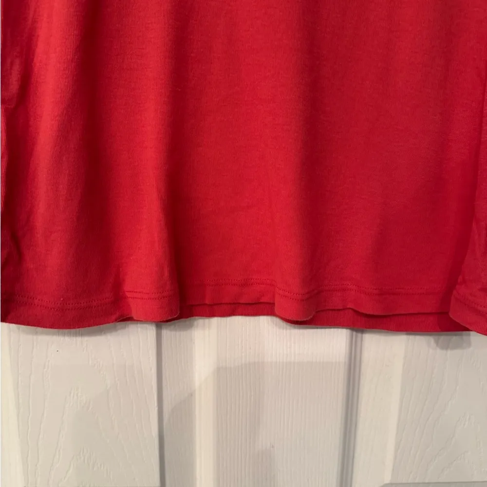 Lauren Moshi Peace Love Harmony Women’s Red Longsleeve Size Small - Image 7