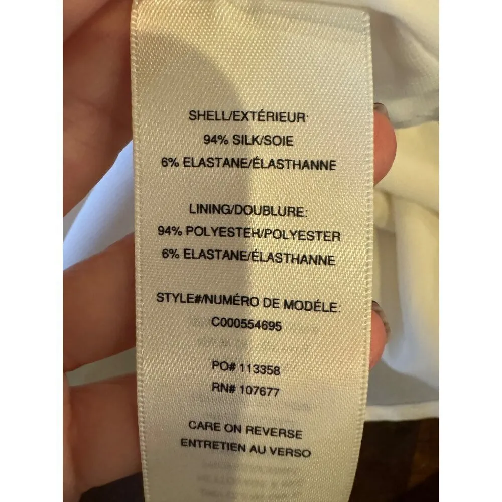 Alice + Olivia Tank Top Women XS White Silk V Neck Y Back Camisole Cami‎ - Image 12