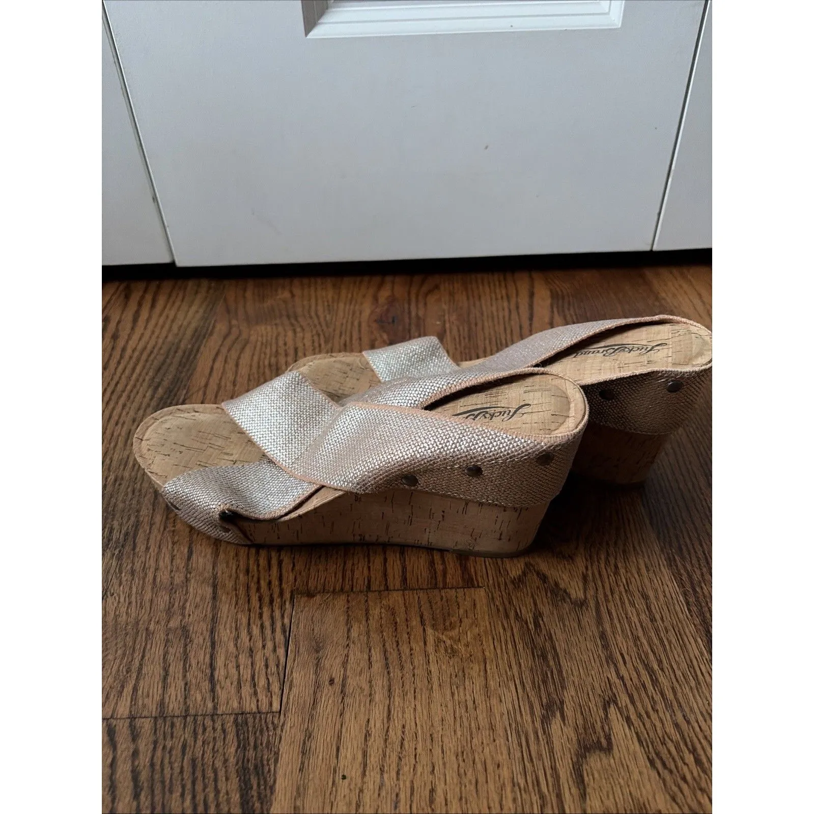 Lucky Brand Platform Wedge Chunky Cork Sandals Size 10 - Image 3