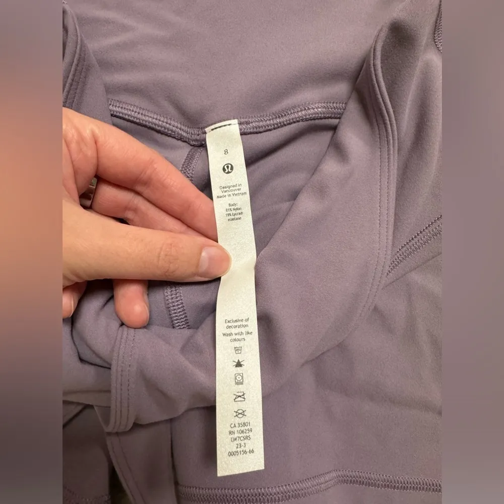 Lululemon Align Wrap Waist Short 4” 8 Purple Ash - Image 5