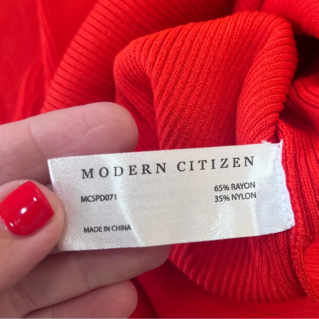 Modern Citizen Halter Red‎ Bodycon Dress Women L - Image 7