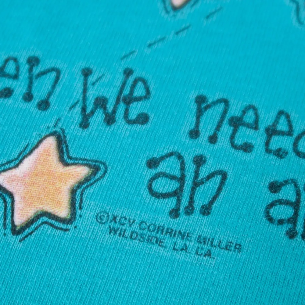 Vintage 90s Jerzees Granny Cottagecore Angel Shirt - Image 6