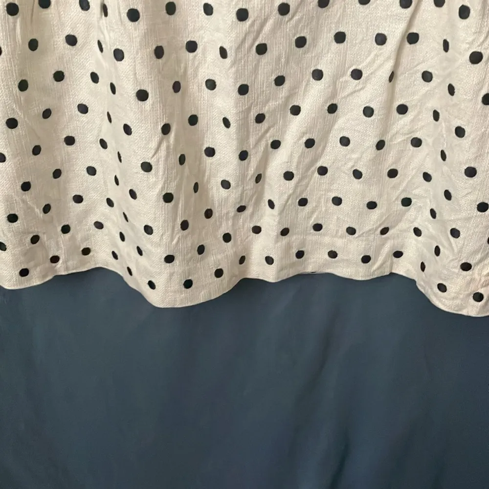 : “Skirt the line” Cream with black polka dots skirt- midi- 12 - Image 7