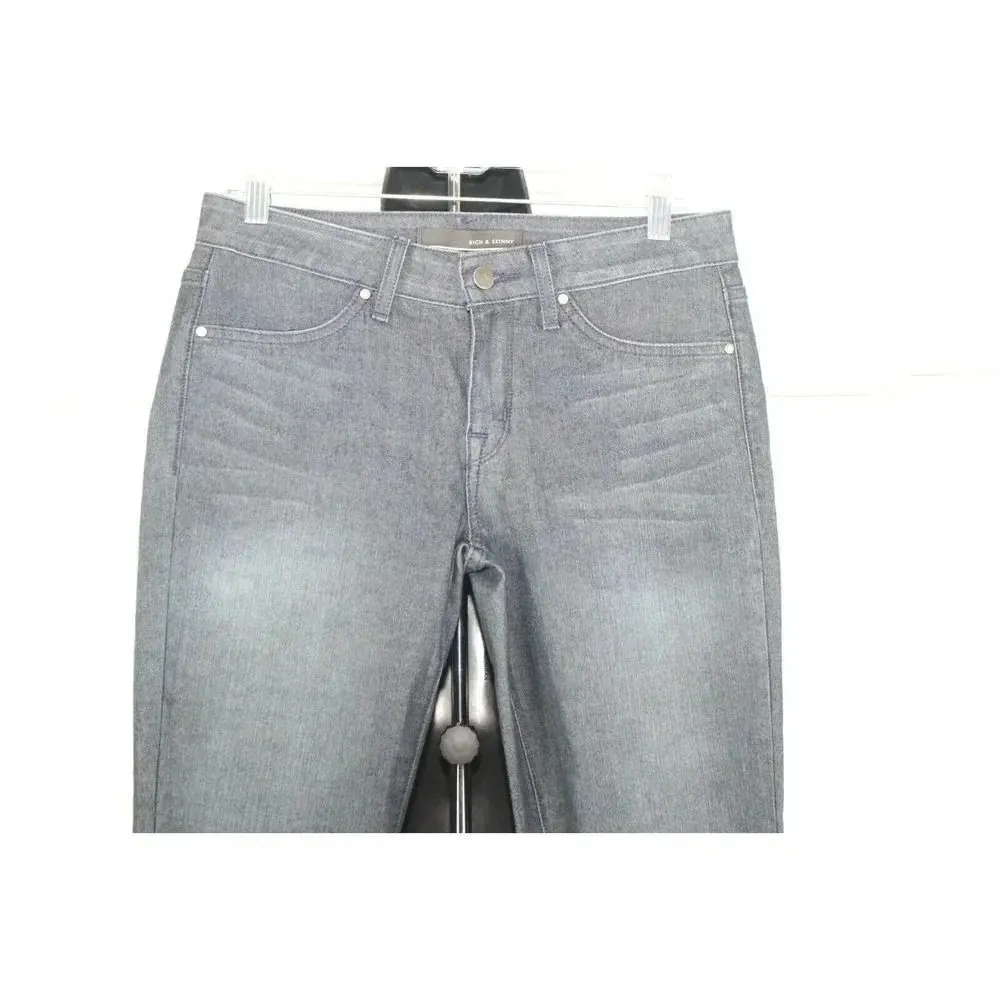 Rich & Skinny Medium Wash Skinny Jeans Size 27 - Image 4