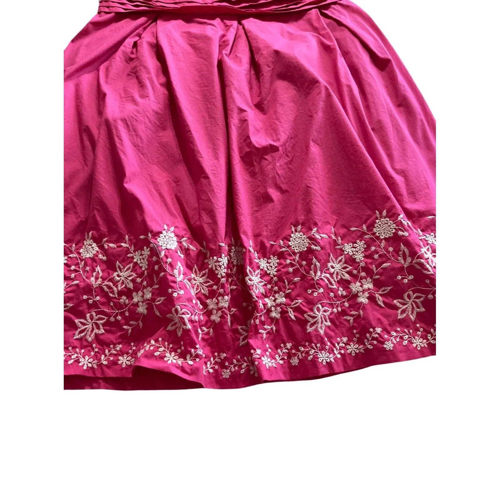 Tweeds Pink Halter Neck Midi Dress Embroidered Size 22w TWEE PREPPY SUMMER - Image 4