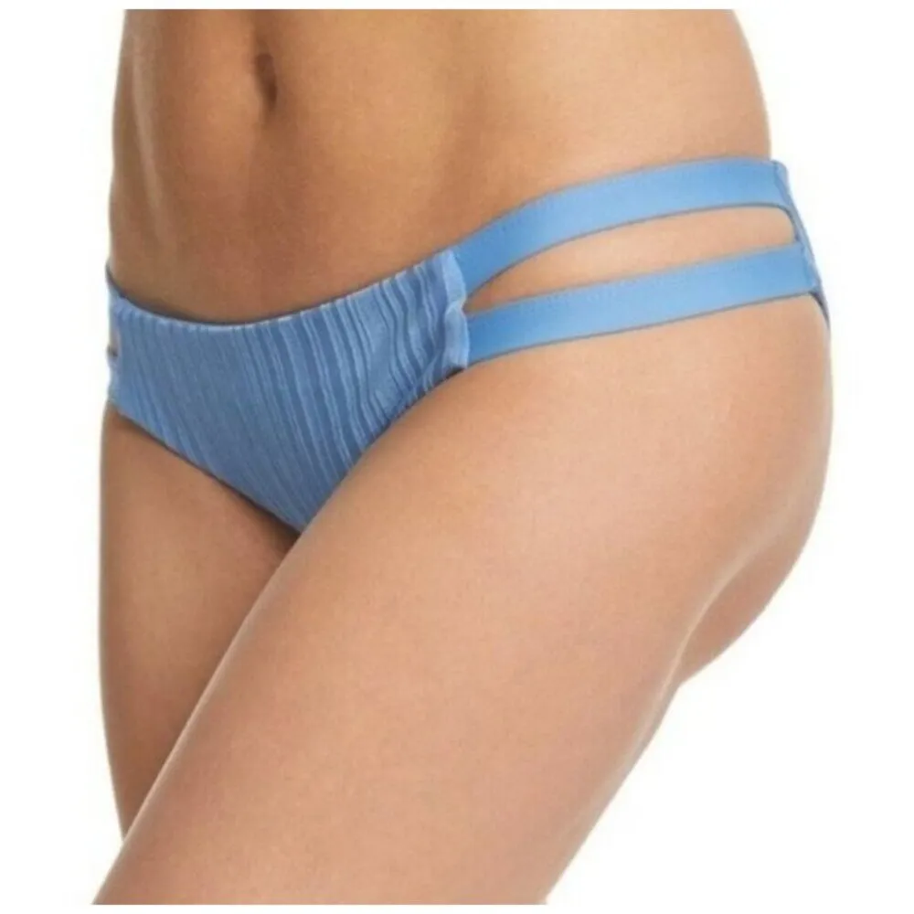 NWT Tavik Chloe Mini Cutout Slinky Rib Swim Bottom in Sea Blue - Image 7