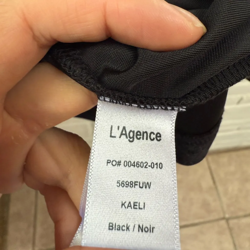 L'AGENCE Kaeli Velvet Square-Neck Tank Top - Image 4