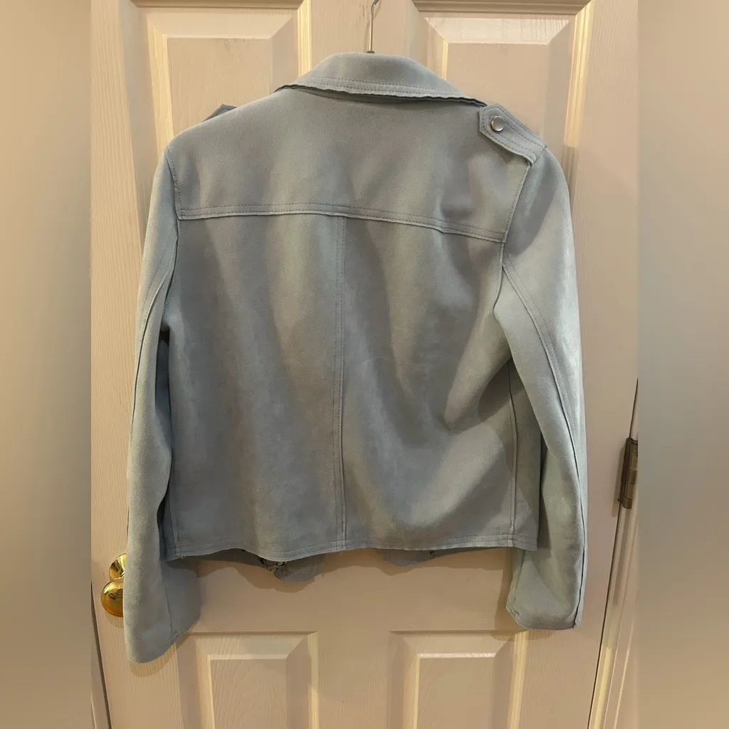 philosophy Blue Women's Faux Leather Jacket - Image 10