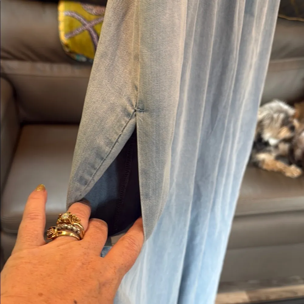 NWT Gentle Fawn Soft Blue Denim Jumpsuit Large - Image 5